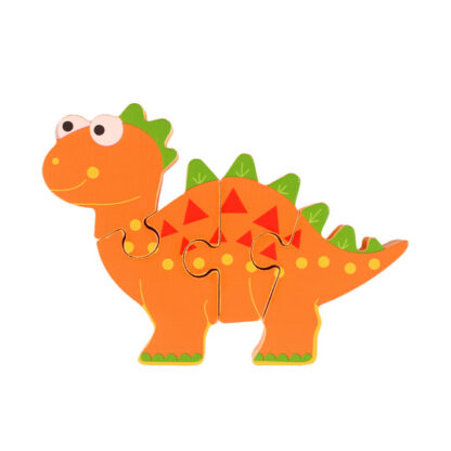 Orange Tree Dinosaur Stegosaurus Mini Puzzle