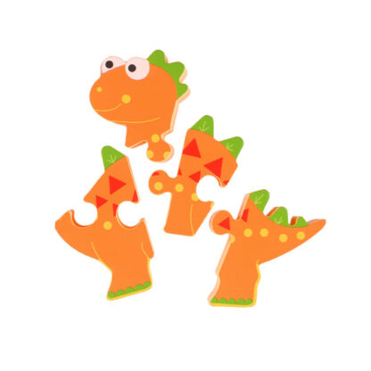 Orange Tree Dinosaur Stegosaurus Mini Puzzle - Image 2
