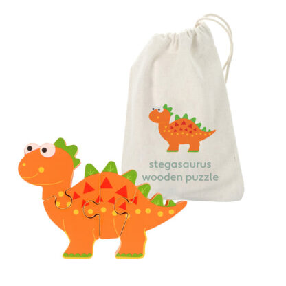 Orange Tree Dinosaur Stegosaurus Mini Puzzle - Image 3
