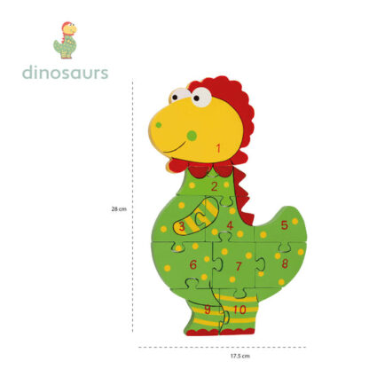 Orange Tree Dinosaur Number Puzzle - Image 3