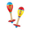 Orange Tree Lion and Monkey Maraca Set
