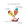 Orange Tree Lion and Monkey Maraca Set - Image 2