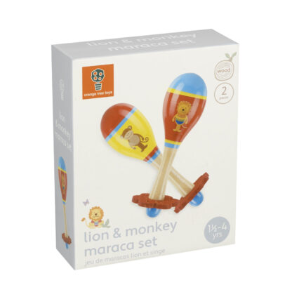 Orange Tree Lion and Monkey Maraca Set - Image 4