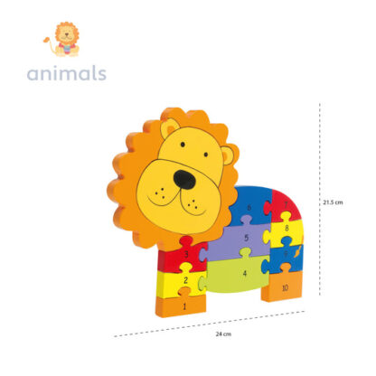 Orange Tree Lion Number Puzzle - Image 2