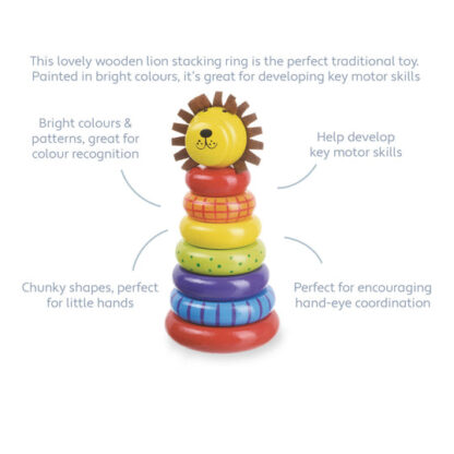 Orange Tree Lion Stacking Ring - Image 2