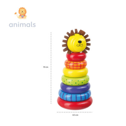 Orange Tree Lion Stacking Ring - Image 3