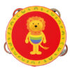 Orange Tree Lion Tambourine