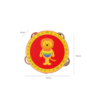 Orange Tree Lion Tambourine - Image 3