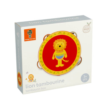 Orange Tree Lion Tambourine - Image 4
