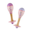Orange Tree Pink Mouse Maraca Set