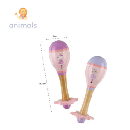 Orange Tree Pink Mouse Maraca Set - Image 3