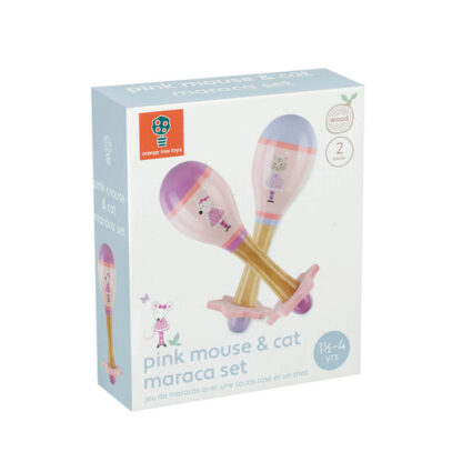 Orange Tree Pink Mouse Maraca Set - Image 4