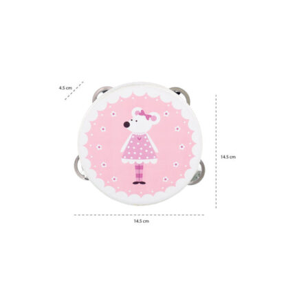 Orange Tree Pink Mouse Tambourine - Image 3