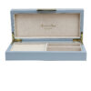 Addison Ross Powder Blue Laquer and Gold Box 4x9 - Image 2
