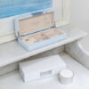 Addison Ross White Lacquer and Silver Box 4x9 - Image 2