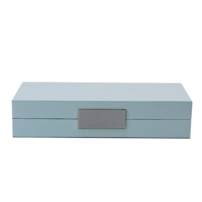 Addison Ross Powder Blue Laquer and Silver Box 4x9