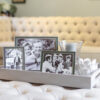 Addison Ross Taupe Enamel and Silver Frame 6" x 4" - Image 3