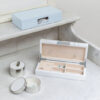 Addison Ross White Lacquer and Silver Box 4x9 - Image 3