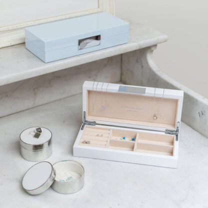 Addison Ross White Lacquer and Gold Box 4x9 - Image 4
