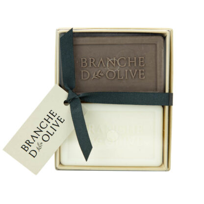 Branche D'Olive Boxed Hand Soap Grey Olive and Muguet