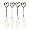 Selbrae House 4 Butter Knives LOVE HEARTS - Image 2