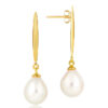 Claudia Bradby Coco Epee Drop Earrings Gold - Image 2