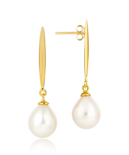 Claudia Bradby Coco Epee Drop Earrings Gold - Image 2
