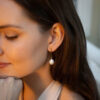 Claudia Bradby Coco Epee Drop Earrings Gold - Image 3