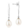 Claudia Bradby Coco Epee Drop Earrings Silver - Image 2