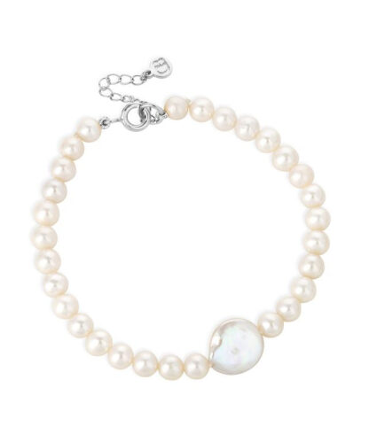 Claudia Bradby Coco Coin Bracelet Silver - Image 2