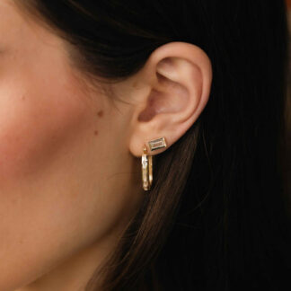 Tutti & Co Flare Earrings Gold (EA606G)