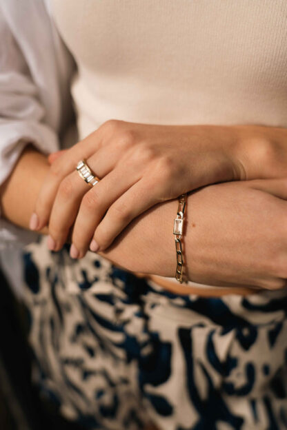 Tutti & Co Gleam Bracelet Gold (BR635G) - Image 4
