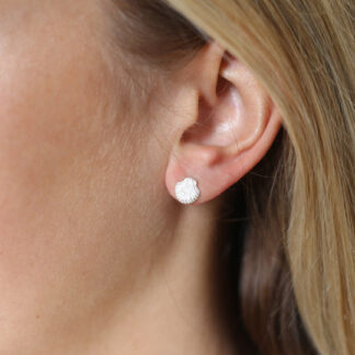 Tutti & Co Shell Earrings Silver (EA608S)