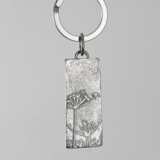 Lancaster & Gibbings Pewter Key Ring Cow Parsley