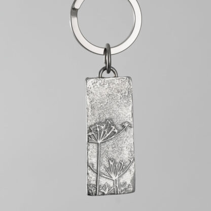 Lancaster & Gibbings Pewter Key Ring Cow Parsley