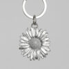 Lancaster & Gibbings Pewter Key Ring Daisy