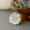 Lancaster & Gibbings Pewter Key Ring Daisy - Image 3