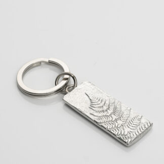 Lancaster & Gibbings Pewter Key Ring Fern Leaf