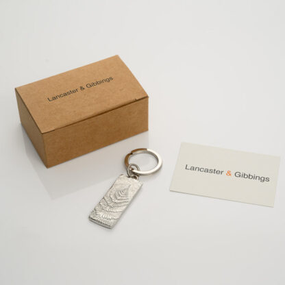 Lancaster & Gibbings Pewter Key Ring Fern Leaf - Image 5