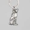Lancaster & Gibbings Pewter Key Ring Moon Gazing Hare