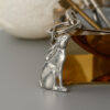 Lancaster & Gibbings Pewter Key Ring Moon Gazing Hare - Image 3