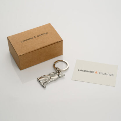 Lancaster & Gibbings Pewter Key Ring Moon Gazing Hare - Image 4