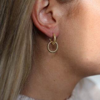 Tutti & Co Amber Earrings Gold (EA617G)