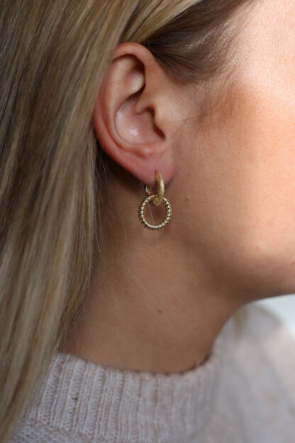 Tutti & Co Amber Earrings Gold (EA617G)