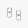 Tutti & Co Amber Earrings Silver (EA617S) - Image 2