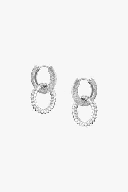 Tutti & Co Amber Earrings Silver (EA617S) - Image 2