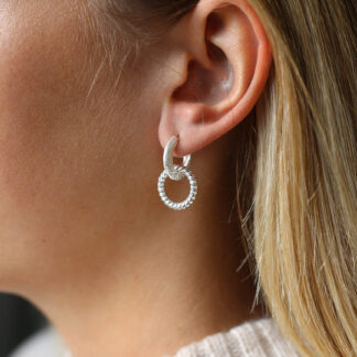 Tutti & Co Amber Earrings Silver (EA617S)