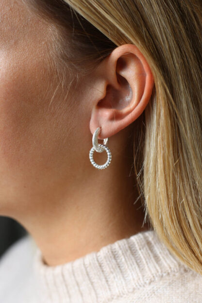 Tutti & Co Amber Earrings Silver (EA617S)