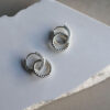 Tutti & Co Amber Earrings Silver (EA617S) - Image 3