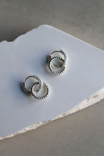 Tutti & Co Amber Earrings Silver (EA617S) - Image 3